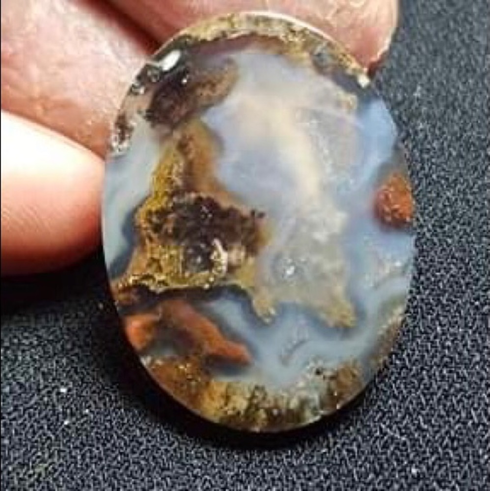 Natural dendritic agate stone